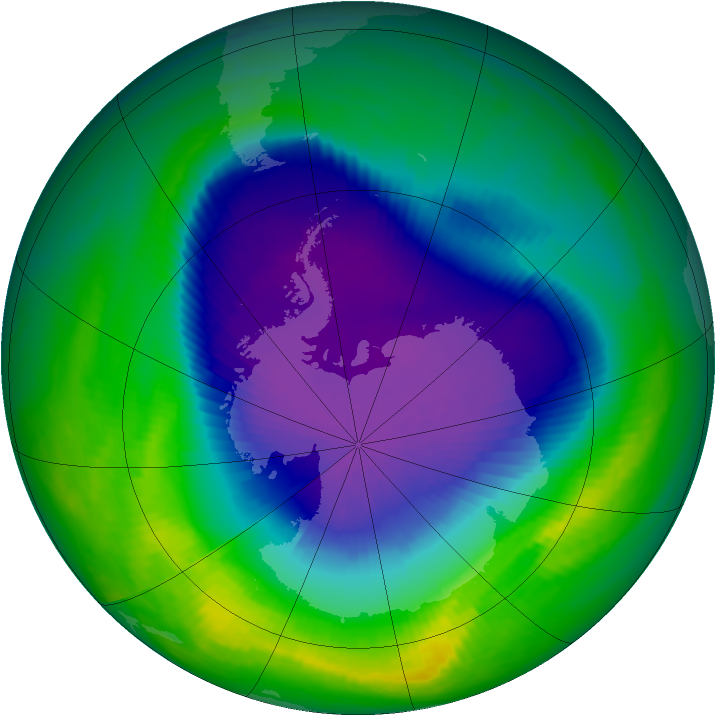 Ozone Map 2000-10-11